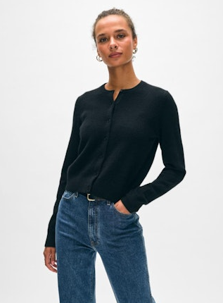 CASHMERE CREWNECK CARDIGAN 21244