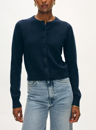 CASHMERE CREWNECK CARDIGAN 21244