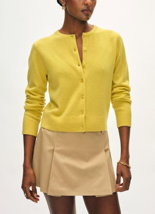 CASHMERE CREWNECK CARDIGAN 21244