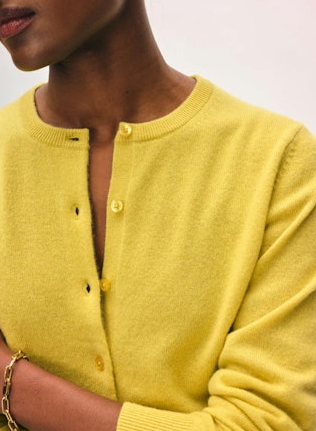 CASHMERE CREWNECK CARDIGAN 21244