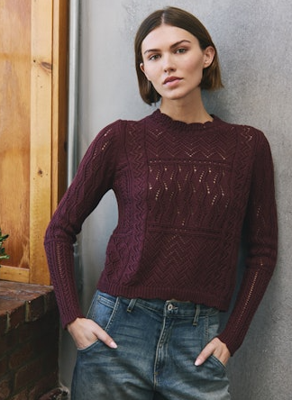 STITCHERY PATCHWORK CREW N14251
