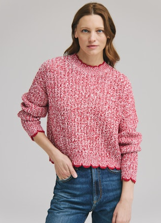 TIPPED LADDER STITCH CREW N14323