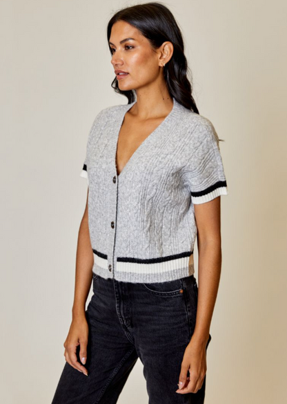 SHORT SLEEVE STRIPE BOTTOM BQS0312017