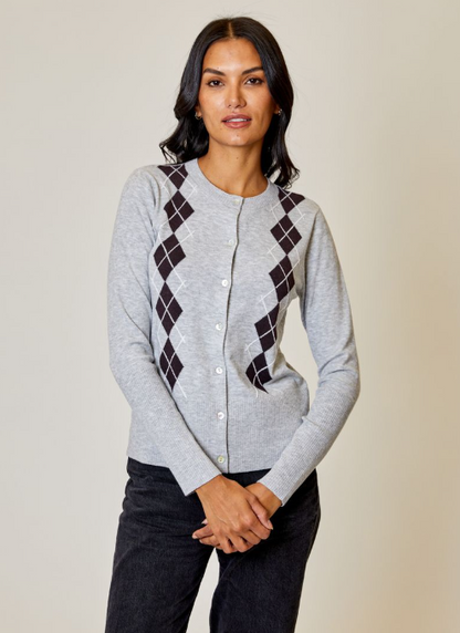 ARGYLE CARDIGAN BQY0212005