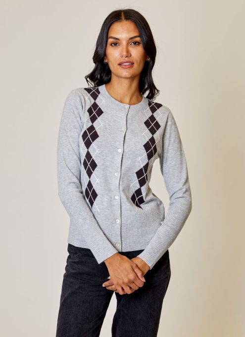ARGYLE CARDIGAN BQY0212005