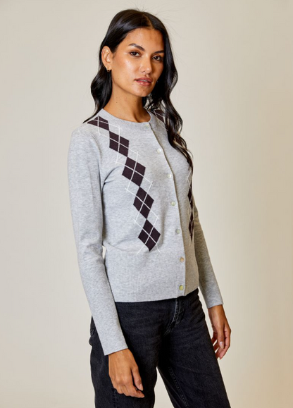 ARGYLE CARDIGAN BQY0212005