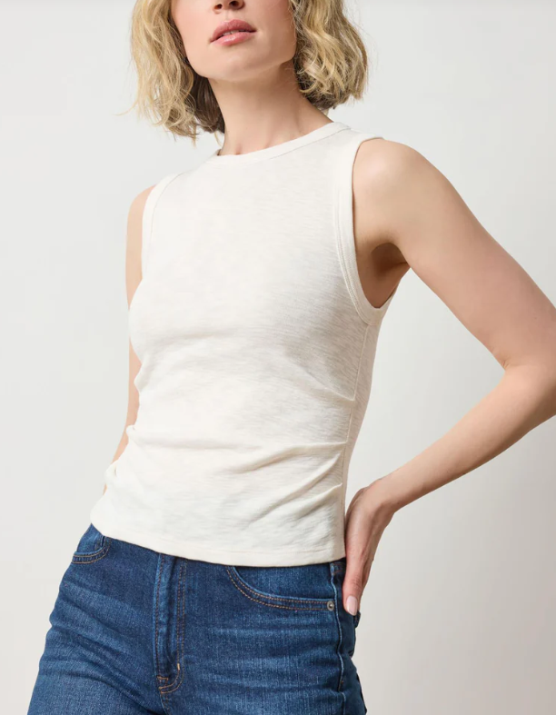 RIB SLUB SIDE PLEAT TANK PA3061