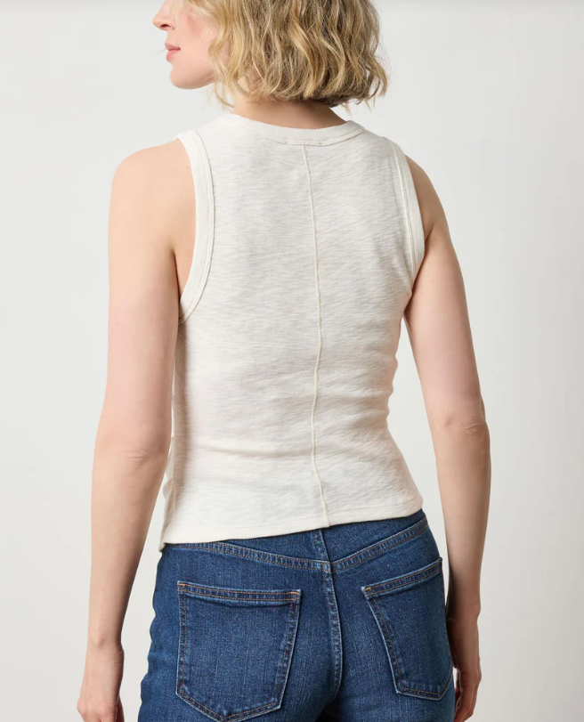 RIB SLUB SIDE PLEAT TANK PA3061