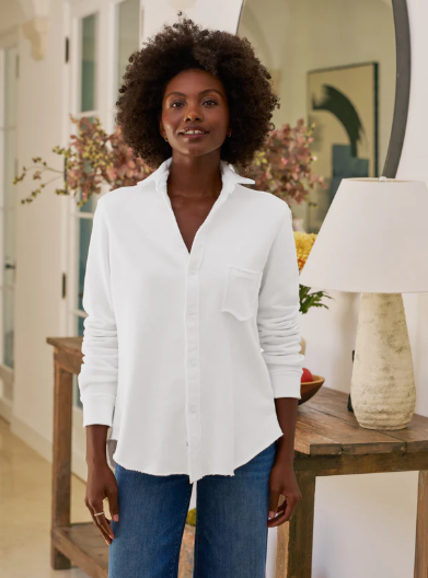 EILEEN SWEATSHIRT BUTTON UP