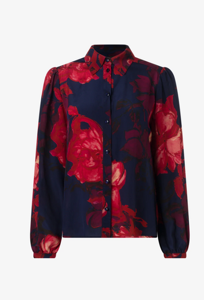FLORAL PRINT BUTTON DOWN CB1544