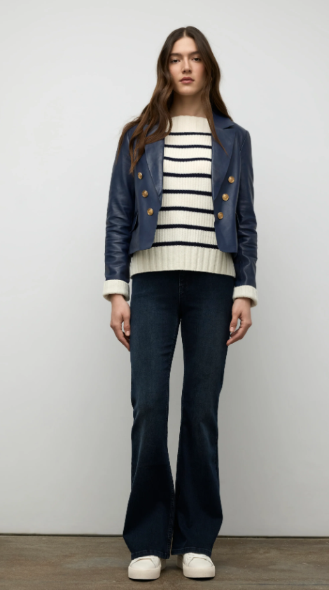 CROPPED LEATHER JACKET LT6014