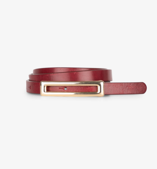 LEATHER BELT W/ RETANGLE BUCKLE LT9115