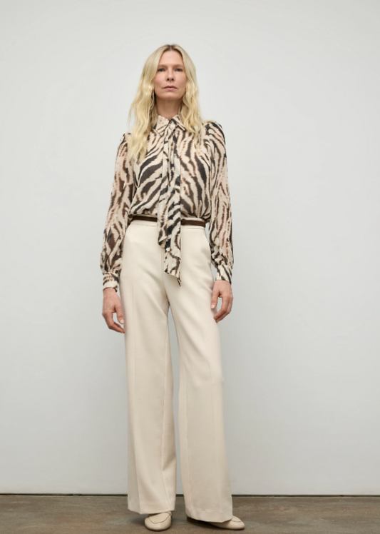 PRINTED BLOUSE WITH DETACHABLE SCARF F25BZ1589
