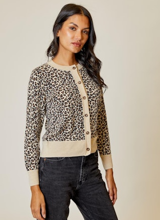 PRINT CARDIGAN CZSE0112016C