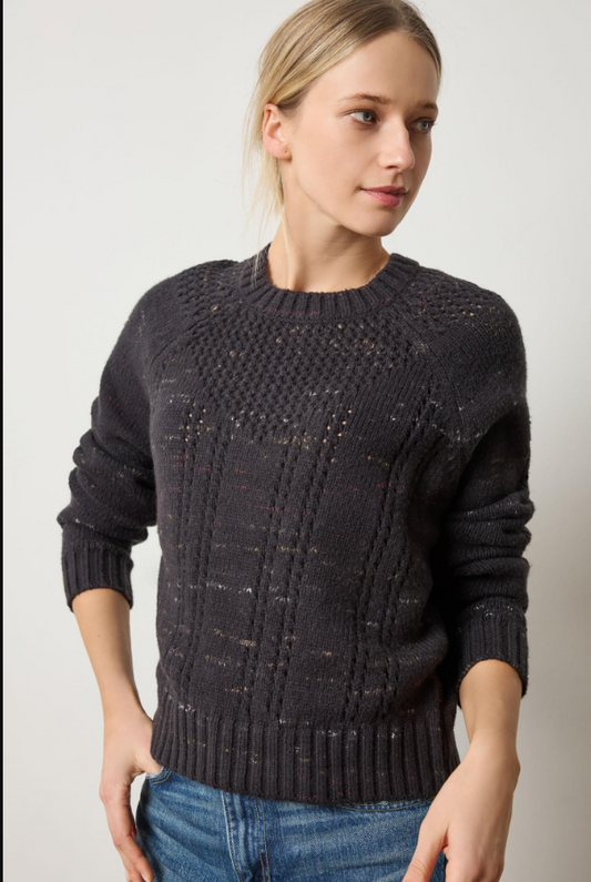 OPEN STITCH CREWNECK SWEATER PA3083