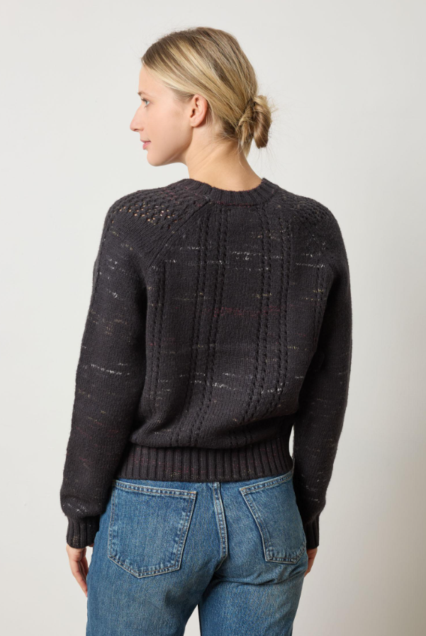 OPEN STITCH CREWNECK SWEATER PA3083