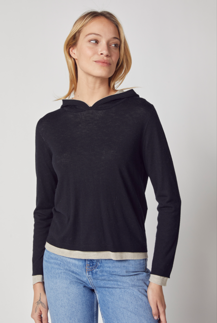 DOUBLE LAYER HOODIE BK6629A