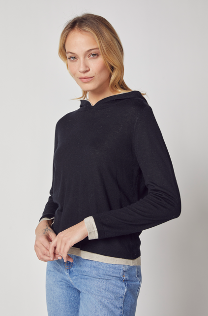 DOUBLE LAYER HOODIE BK6629A