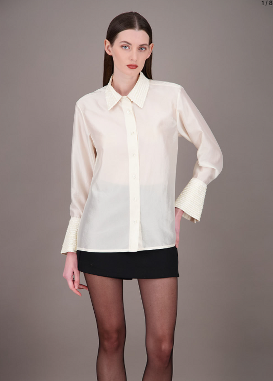 COLLAR LACE BLOUSE TO03