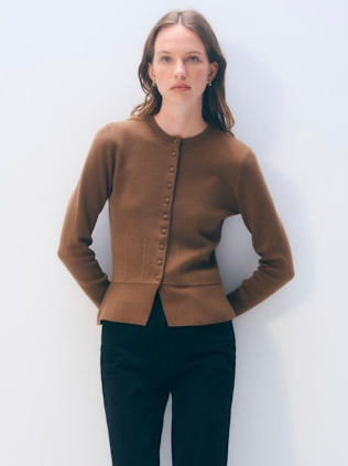 SUPERFINE WAISTED CARDIGAN 21618