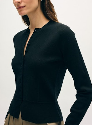 SUPERFINE WAISTED CARDIGAN 21618