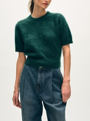 BRUSHED CASHMERE TEE 21694