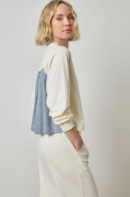 CHAMBRAY PLEATED BACK PA3221