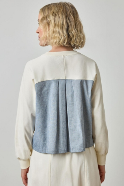 CHAMBRAY PLEATED BACK PA3221