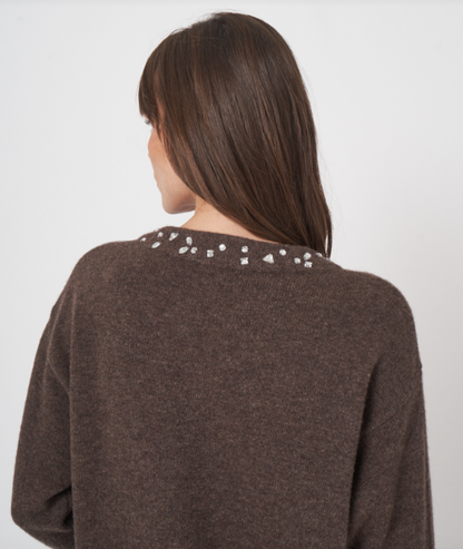 OVERSIZED KNIT W/ RHINESTONE 300451