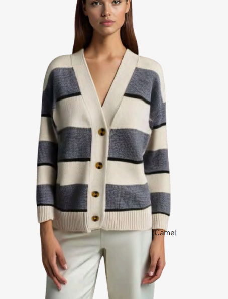 STRIPE CARDI-TS1525
