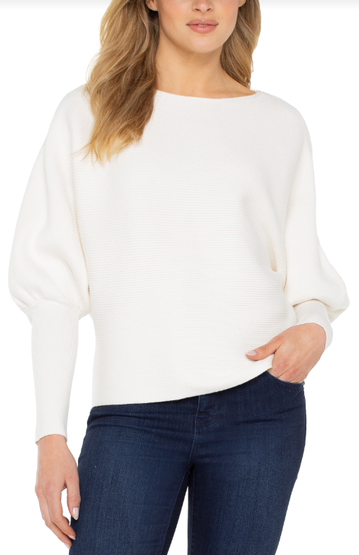 BOAT NECK DOLMAN SWEATER LM8H68SR11