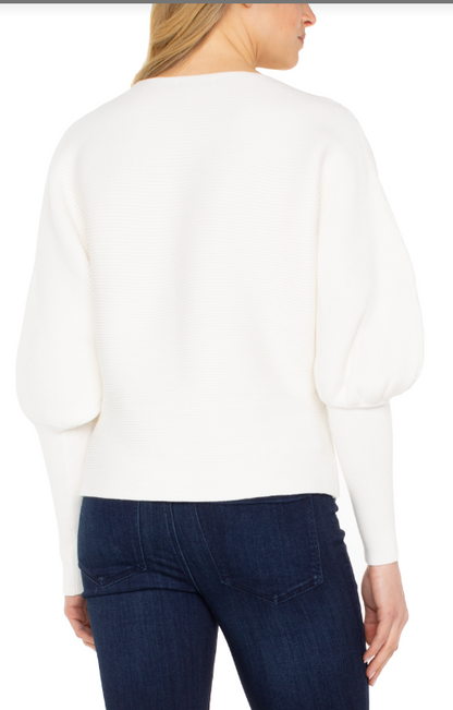 BOAT NECK DOLMAN SWEATER LM8H68SR11