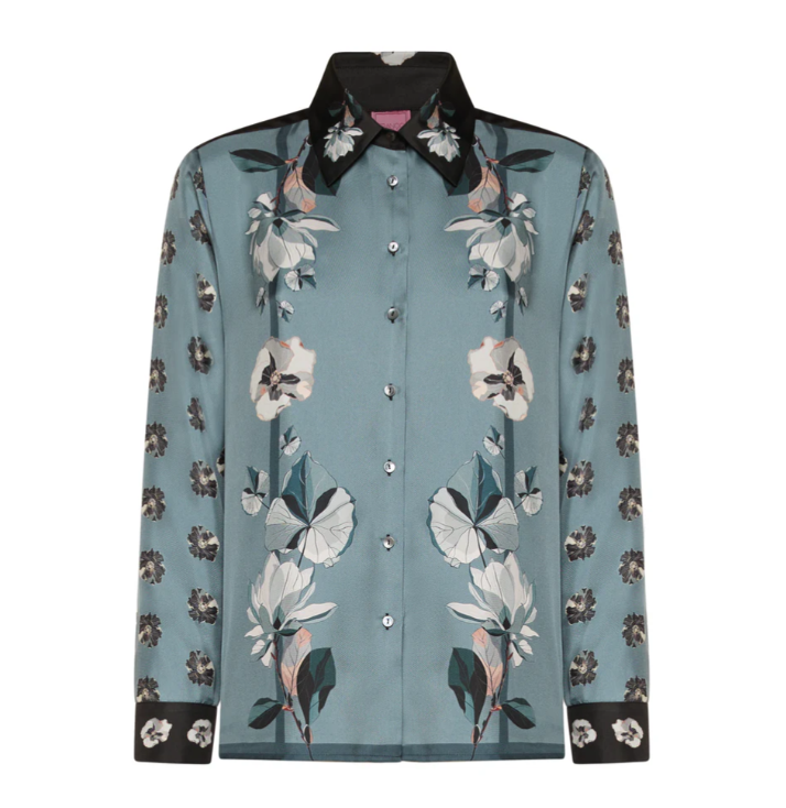 ALOE LONG SLEEVE PATTERN BLOUSE CML11454