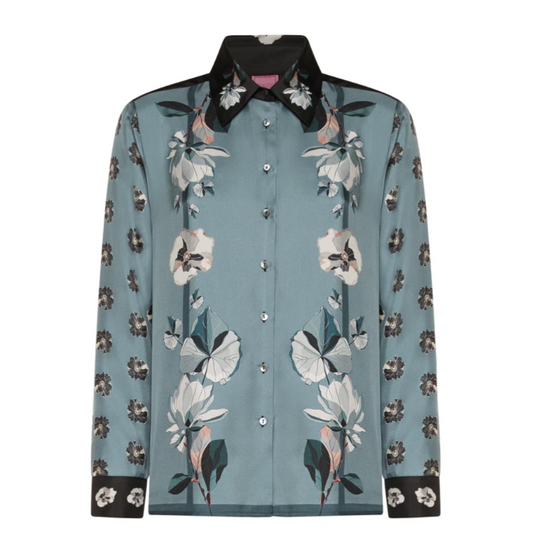 ALOE LONG SLEEVE PATTERN BLOUSE CML11454