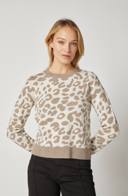 LEOPARD PATTERN CREW KB6702