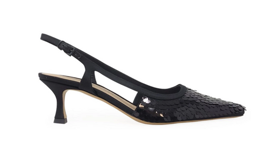 SIVIGLIA SEQUIN KITTEN HEEL