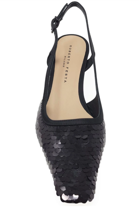 SIVIGLIA SEQUIN KITTEN HEEL