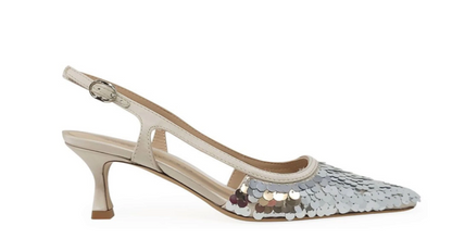 SIVIGLIA SEQUIN KITTEN HEEL