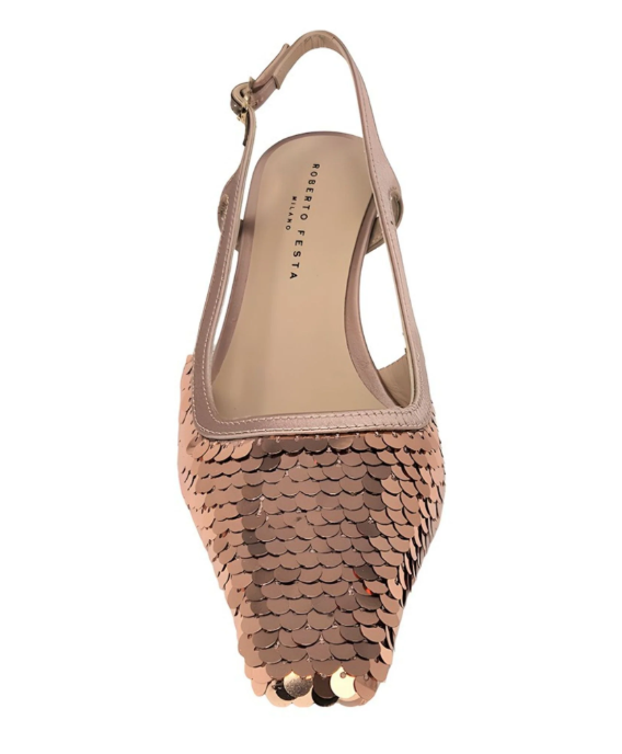 SIVIGLIA SEQUIN KITTEN HEEL