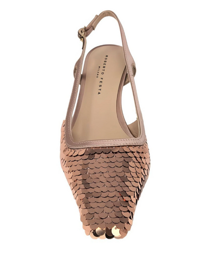 SIVIGLIA SEQUIN KITTEN HEEL