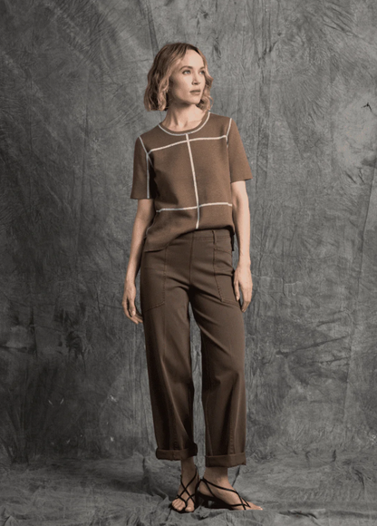 PENELOPE CURVED CUFFED DENIM 10-3644