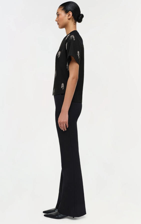 ABELIA S/S EMBELLISHED TEE 625-2135