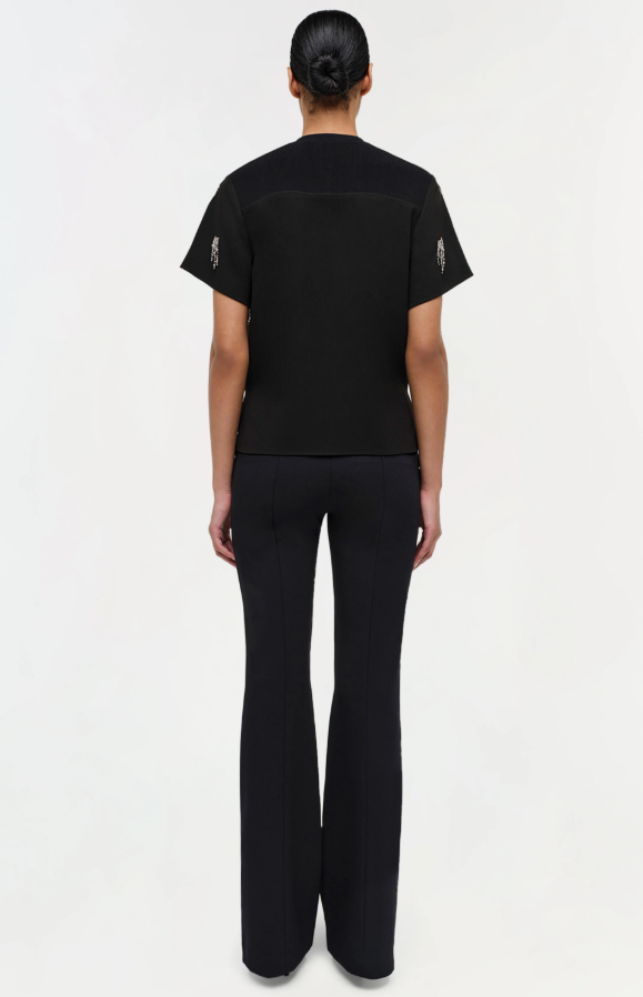 ABELIA S/S EMBELLISHED TEE 625-2135