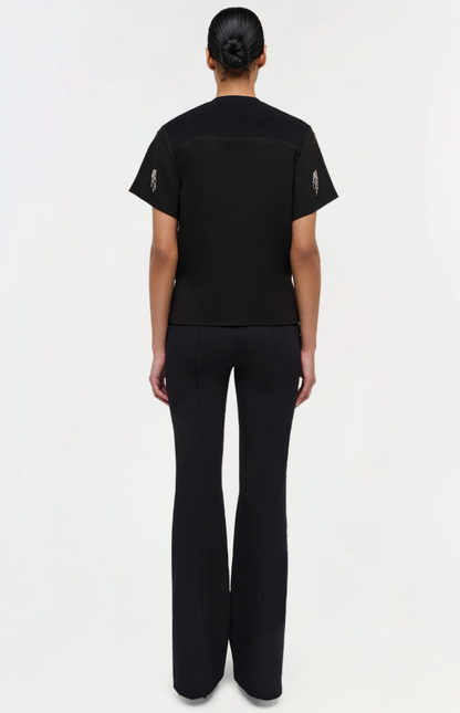 ABELIA S/S EMBELLISHED TEE 625-2135