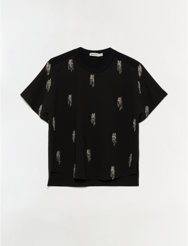 ABELIA S/S EMBELLISHED TEE 625-2135