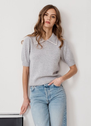 PETER PAN COLLAR W/ RHINESTONES R14439