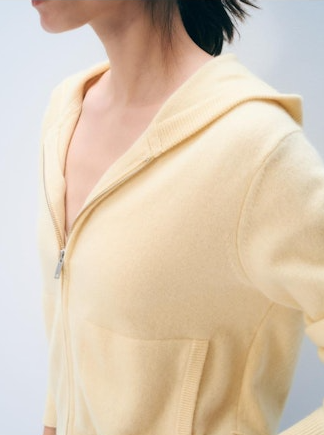 CASHMERE VARSITY HOODY 21098