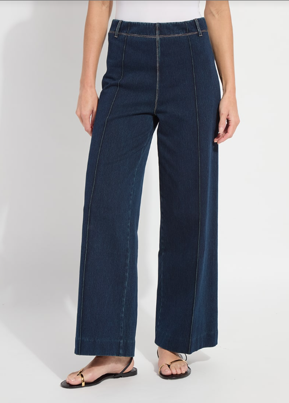 NOVA HI WAIST PINTUCK DENIM 10-3837-M9