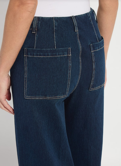 NOVA HI WAIST PINTUCK DENIM 10-3837-M9