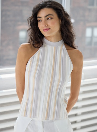 VERTICAL STITCH HALTER PCE14223